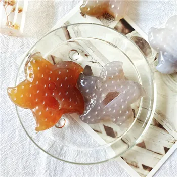 Натуральная лечебная кристаллическая каменная резная друзская агатовая жеода морская звезда для фекорации