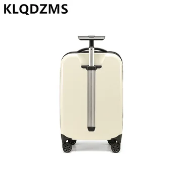 KLQDZMS Ручная кладь 24-дюймовый легкий чехол для хранения 20 дюймов ABS + PC Посадочный ящик Складная дорожная сумка Дорожный чемодан