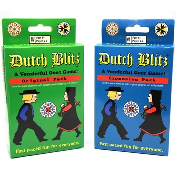 Dutch Blitz карточные игры базовая плюс расширенная семья, собирающаяся игровая карта, 2-8 друзей, вечеринки, праздники, подарки на день рождения, настольные игры