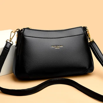 Новая маленькая сумка для женских брендов Мода роскошная высококачественная женская сумка из искусственной кожи на молнии дизайнерские сумки через плечо