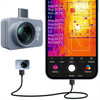 Infiray P2 pro Многофункциональный Тип C Android Мобильный Тепловизор Смартфон Телефон Инфракрасная тепловизионная камера Для продажи