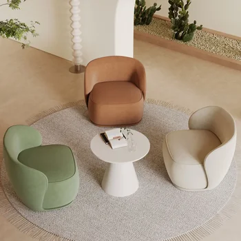 Lounge Vanity Стулья для гостиной Офисная поддержка спины Одиночные дизайнерские стулья для гостиной Безногие мягкие ленивые Meubles Домашний декор