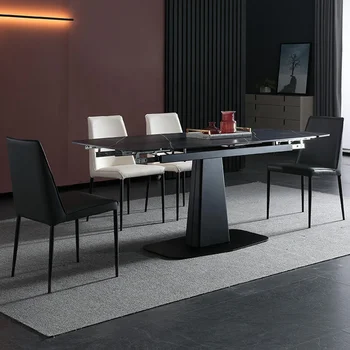  Горячие продажи Новый дизайн Керамический обеденный стол Ресторан Раздвижной керамический стол 12 мм