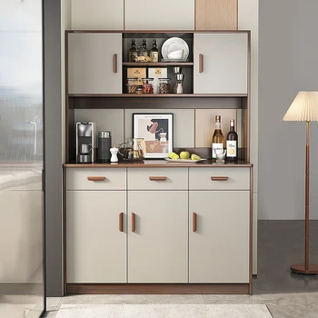 Обеденный шкаф в итальянском стиле со встроенным настенным хранилищем для легких предметов роскоши, кухонный шкаф для хранения
