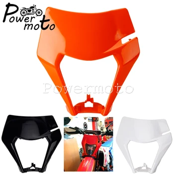 Оранжевый мотоцикл универсальная фара фара пластиковая крышка маска рамка для EXC SX SXS EXCF XCW SMR 125 150 250 300 350 450 500
