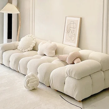 Акцент Угловые диваны для гостиной Секционное облако Японские диваны для гостиной Модульный изогнутый диван Sala de Estar Мебель для спальни