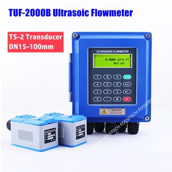 Ультразвуковой расходомер воды TUF-2000B с преобразователем TS-2 (DN15-100 мм) Настенный ультразвуковой расходомер жидкости