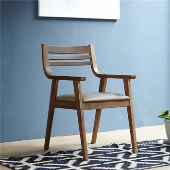 Скандинавский деревянный стул для гостиной Роскошный офисный кронштейн Wingback Стул для гостиной Удобная спальня Mobili Per La Casa Домашняя мебель