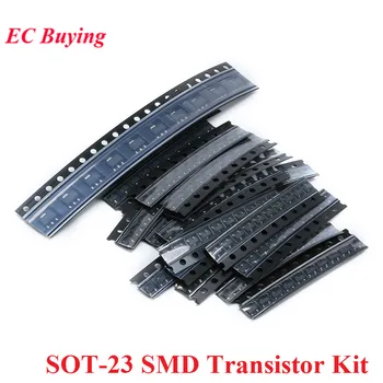 180 шт./лот Комплект транзисторов SOT-23 SMD для S9013 S9014 S9015 S9018 MMBT3904 MMBT3906 A92 C1815 A1015 Образцы KIT 18 видов * 10 шт.