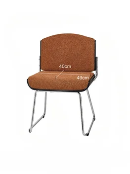 Роскошный обеденный стул в стиле ретро, простой современный стул для отдыха, спальня, мягкий стул для одежды