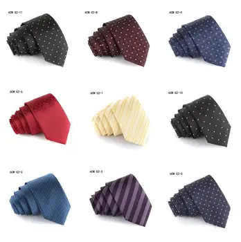 HOOYI 2019 Полосатые узкие галстуки для мужчин Модный галстук в горошек