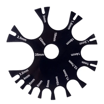  Черный измерительный колесо диаметром 85 мм / 3,35 дюйма Высококачественный акрил Прочное использование 97QE