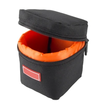 Универсальная сумка для объектива камеры с застежкой-молнией Пыленепроницаемый чехол Карман Мягкая сумка для хранения для DSLR Объектив Сумка для камеры