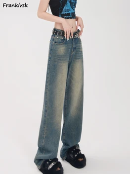 Женские джинсы Хай-стрит Европейский стиль Крутые девушки Ежедневно отбеливаются Удобная мода Уютные эластичные верхние брюки Классический шик