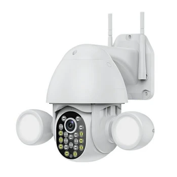 3MP Tuya Прожектор Камера Освещение Двора Камера Наружное Слежение За Человеком Прожекторное Освещение Камера Для Google Home Вилка США