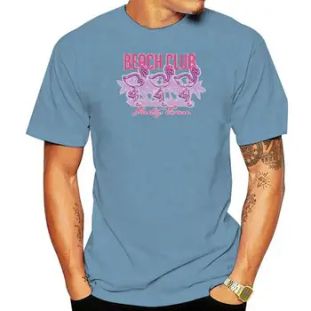 Пляжный клуб и женская футболка с принтом Waikiki Cool Quality Хлопковые футболки Модный стиль S-XXXL Футболка Лето Свободная Футболка Женщина