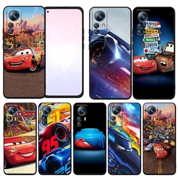 Cars Lightning McQueen Disney Чехол для телефона Xiaomi Mi 12T 12S 12X 12 11 11T 11i 10T 10 9 Pro Lite Ultra 5G Силиконовый черный чехол