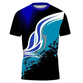 3D дизайн футболка для мужской летней моды с короткими рукавами облегающая удобная мужская и женская спортивная быстросохнущая футболка