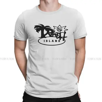 Trash Island O Neck TShirt Bladee 333 Rapper Pure Cotton, Ткань Классическая футболка Мужские топы Мода Пушистый