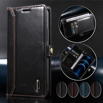 Противоугонный бумажник Flip Leather Case для Samsung Galaxy S23 + S23 Ultra S22 Plus S21 FE 5G Роскошный чехол для телефона Защитные сумки для карт