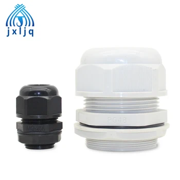 JX Небольшой пакет: 10 шт. PG11 Кабельный ввод с резьбовым соединением | Водонепроницаемое уплотнение IP68 | ПА6 | Черно-белый | Гарантия высокого качества
