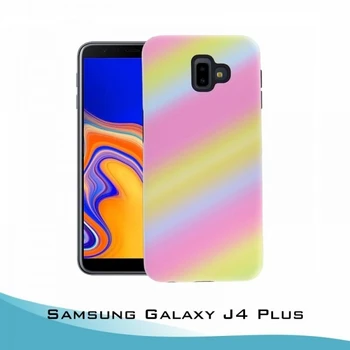 Samsung Galaxy J4 Plus Гелевый чехол 2 шт Радуга