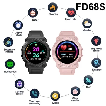 НОВЫЙ FD68S Смарт-часы Мужчины Дети Bluetooth Смарт-часы IP68 Сенсорный Фитнес Браслет Спорт Фитнес Смарт-браслет для IOS Android