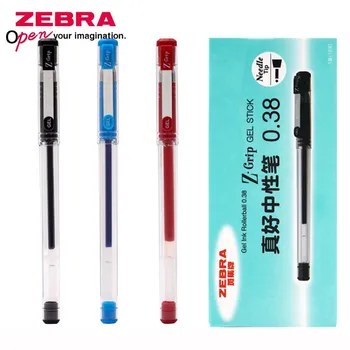 1 шт. Япония ZEBRA JJS1 Ручка Игла серии Z-GRIP Действительно хорошая гелевая ручка 0,38 мм Студент-финансист с ручкой Комфорт для письма