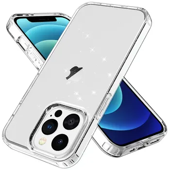 Подходит для iPhone 13 6.1 /13 Pro 6.1 Чехлы 2,5 мм Кристально чистый блестящий мягкий чехол из ТПУ для iPhone 13 Pro Max 6.7