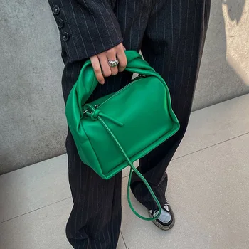  Винтажная зеленая сумка через плечо для женщин Сумки Повседневная искусственная кожа Женская дизайнерская сумка-мессенджер Sac Main Femme