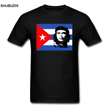 Отлично Че Гевара Футболка Белый флаг Кубы Мужчины Винтажная Революция Куба Гражданские Войны Футболка Старый Герой Футболки Мужчины