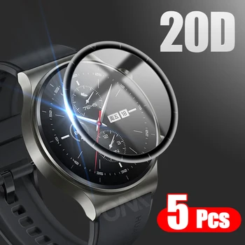 20D Полностью мягкая защитная пленка с изогнутым краем для Huawei Watch GT 2 3 GT2 GT3 Pro 46 мм Защитная пленка для экрана смарт-часов (не стеклянная