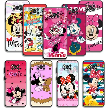 Disney Minnie Kiss Mickey Pink Style Чехол для Xiaomi POCO X3 NFC X4Pro M3 C40 для Mi 12 11 10 10T 8 Note10 Lite 11Ultra 11T F1
