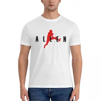 летняя мужская футболка черная мужская футболка Air Allen (красный+черный) Классическая футболка больших размеров футболки футболки для мужчин упаковка