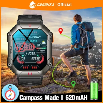 Canmixs Умные часы для мужчин Bluetooth Вызов Умные часы Компас GPS Отслеживание движения Монитор сердца Спорт Умные часы для Android