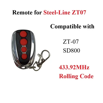  для Steel Line ZT-07 SD800 Пульт дистанционного управления гаражными воротами 433,92 МГц Rolling Code 4 Кнопки Металл и ABS Замена передатчика ворот