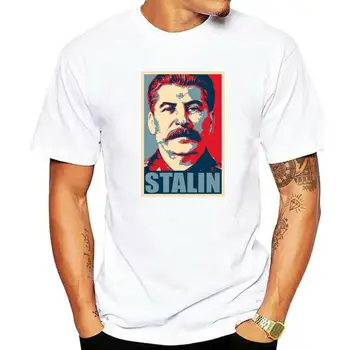 СССР Сталин Футболка Крутая мужская футболка Мужские хлопковые топы Характерные дизайнерские футболки для парней C C P Советский Союз Уличная одежда XS