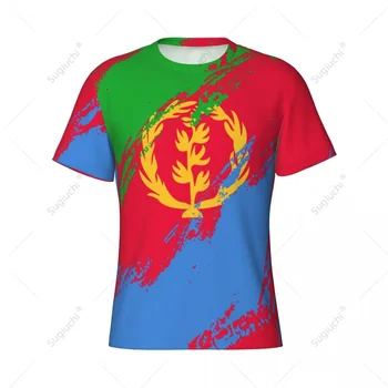 Пользовательское имя Нунбер Эритрея Флаг Цвет Мужчины Узкие Спортивные Футболки Женские Футболки Джерси Для Футбольных Фанатов