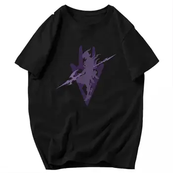 Final Fantasy 14 Драгунская футболка Большой размер Хлопок с круглым вырезом Изготовленная на заказ футболка с коротким рукавом Мужчины