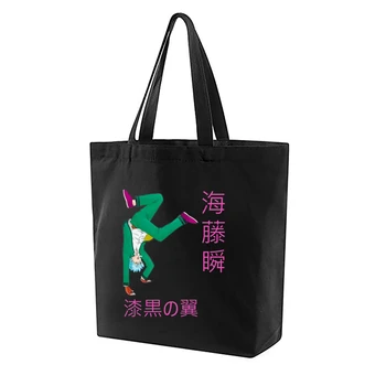 Saiki K Сумка для покупок Женская сумка с рисунком Повседневные большие сумки с верхней ручкой для женщин