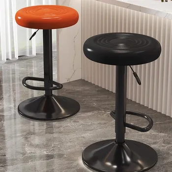 Современные скандинавские барные стулья Минимализм Расслабляющая вращающаяся кухня Домашние барные стулья Стойка регистрации Barkrukken Lounge Suite Мебель