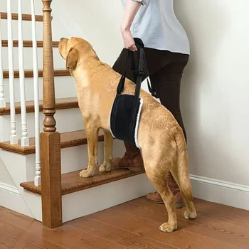 Большой ремень для задних лап помогает пожилой собаке с ограниченной подвижностью, поддерживает артрит, реабилитацию передней крестообразной связки Шлейка для собак