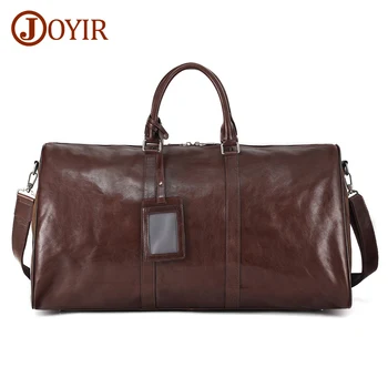 JOYIR Сумки для багажа из натуральной кожи Винтажная дорожная сумка большой емкости для мужчин Сумка для деловых поездок Новая