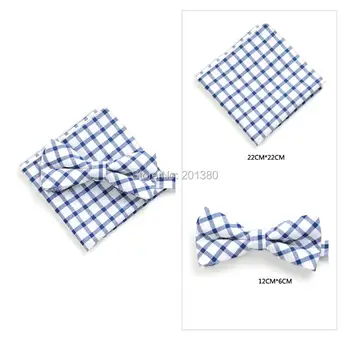 2019 Комплект галстуков-бабочек Хлопковый галстук-бабочка Карманный квадратный подарок бабочка для мужчин галстуки свадебный носовой платок
