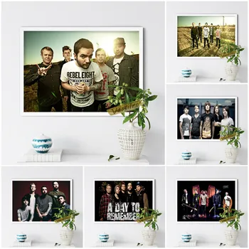 A Day To Remember Hot Pop Rock Music Band Wall Stickers Poster Bar Pub Club Star Fans Collection Gift Vintage Wall Art Decor